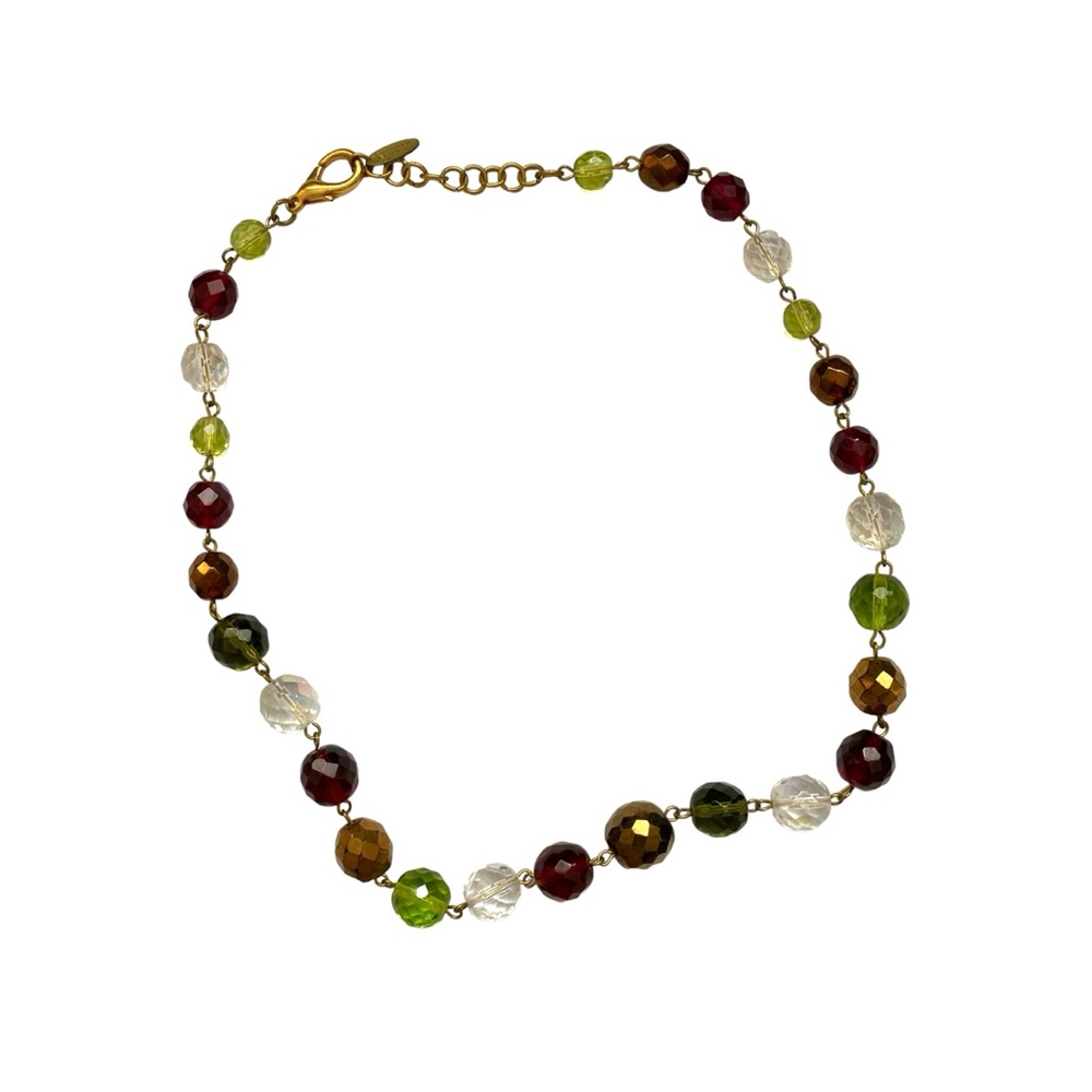 Vintage Sciunnach Bijoux Glass Bead Necklace